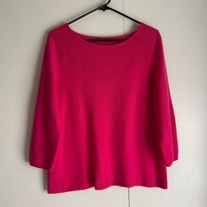 Pink 100% Cashmere Sweater Women’s Soft